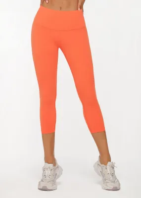 Lorna Jane Lotus 7/8 Leggings in Satsuma